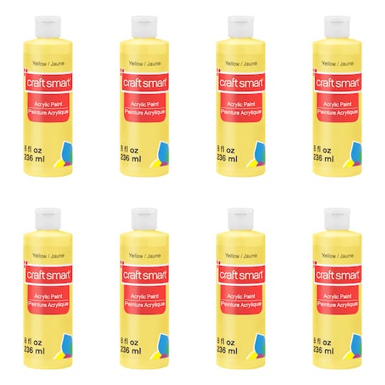 Michaels, 8 Pack: 8oz. Acrylic Paint by Craft Smart® – Category: Acrylic Craft Paints